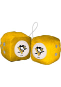 Pit Penguins Team Logo Fuzzy Dice