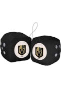 Sports Licensing Solutions Vegas Golden Knights Team Logo Fuzzy Dice - Black