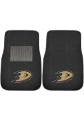 Sports Licensing Solutions Anaheim Ducks 2 Piece Embroidered Car Mat - Black