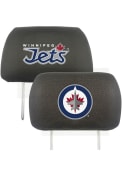 Sports Licensing Solutions Winnipeg Jets Team Logo Auto Head Rest Cover - Black