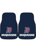 Sports Licensing Solutions Duquesne Dukes 2-Piece Carpet Car Mat - Navy Blue