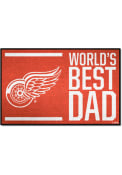 Detroit Red Wings Starter Worlds Best Dad Interior Rug