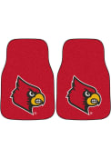 Sports Licensing Solutions Louisville Cardinals 2-Piece Carpet Car Mat - Red