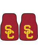 Sports Licensing Solutions USC Trojans 2-Piece Carpet Car Mat - Red