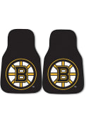 Sports Licensing Solutions Boston Bruins 2-Piece Carpet Car Mat - Black