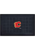 Calgary Flames Black Vinyl Door Mat