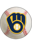 Milwaukee Brewers 27` Baseball Interior Rug