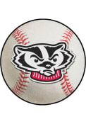 Wisconsin Badgers 27` Baseball Interior Rug
