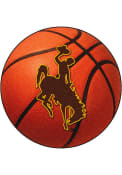 Wyoming Cowboys 27` Basketball Interior Rug