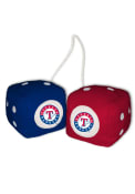Texas Rangers Logo Fuzzy Dice - Blue