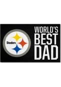 Pittsburgh Steelers Worlds Best Dad 19x30 Starter Interior Rug