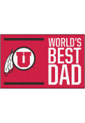 Utah Utes Worlds Best Dad 19x30 Starter Interior Rug