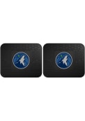 Sports Licensing Solutions Minnesota Timberwolves Backseat Utility Mats Car Mat - Black