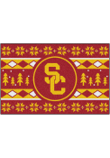 USC Trojans 19x30 Holiday Sweater Starter Interior Rug