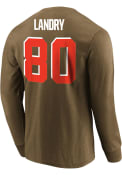 Jarvis Landry Cleveland Browns Majestic Eligible Receiver Long Sleeve T-Shirt - Brown