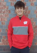 Wisconsin Badgers Primary 1/4 Zip Pullover - Red