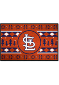 St Louis Cardinals 19x30 Holiday Sweater Starter Interior Rug