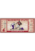 Washington State Cougars 30x72 Ticket Runner Interior Rug