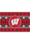 Wisconsin Badgers 19x30 Holiday Sweater Starter Interior Rug