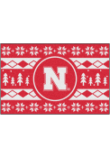 Nebraska Cornhuskers 19x30 Holiday Sweater Starter Interior Rug