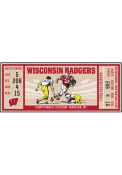 Wisconsin Badgers 30x72 Ticket Runner Interior Rug