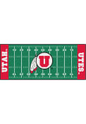 Utah Utes 30x72 Football Field Runner Interior Rug