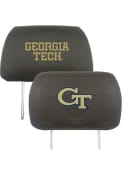 Sports Licensing Solutions GA Tech Yellow Jackets 10x13 Auto Head Rest Cover - Black