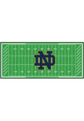 Notre Dame Fighting Irish 30x72 Football Field Runner Interior Rug