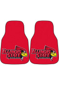 Sports Licensing Solutions Illinois State Redbirds 2-Piece Carpet Car Mat - Red