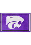 Purple K-State Wildcats 4x6 Plush Interior Rug