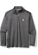 Michigan State Spartans Tommy Bahama Sport Delray 1/4 Zip Pullover - Charcoal