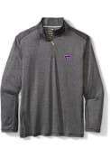 K-State Wildcats Tommy Bahama Sport Delray 1/4 Zip Pullover - Charcoal
