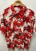 Cincinnati Reds Tommy Bahama Harbor Island Hibiscus Camp Dress Shirt - Red