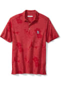 St Louis Cardinals Tommy Bahama Miramar Blooms Polo Polo Shirt - Red