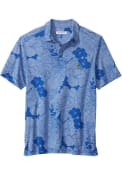 Kansas Jayhawks Tommy Bahama Miramar Blooms Polo Shirt - Blue