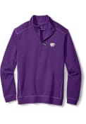 Tommy Bahama Mens Purple K-State Wildcats Sport Nassau 1/4 Zip Pullover
