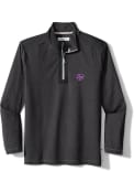Tommy Bahama Mens Black K-State Wildcats Sport On Deck 1/4 Zip Pullover