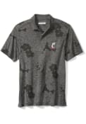 Tommy Bahama Mens Charcoal Cincinnati Bearcats Miramar Blooms Polo Shirt