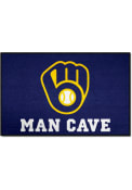 Milwaukee Brewers 19x30 Man Cave Starter Interior Rug