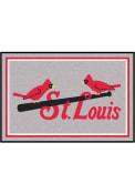 St Louis Cardinals 4x6 Plush Interior Rug