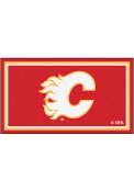 Calgary Flames 3x5 Plush Interior Rug