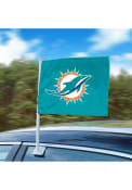 Sports Licensing Solutions Miami Dolphins Team Logo Car Flag - Teal