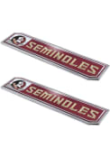 Sports Licensing Solutions Florida State Seminoles Embossed 2-Pack Car Emblem - Red