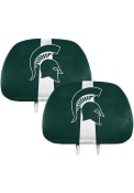 Sports Licensing Solutions Michigan State Spartans Printed Auto Head Rest Cover - Green