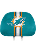 Sports Licensing Solutions Miami Dolphins Printed Auto Head Rest Cover - Teal