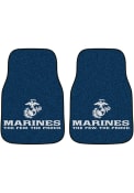 Sports Licensing Solutions Marine Corps 2-Piece Carpet Car Mat - Black