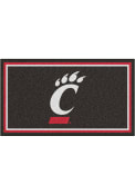 Black Cincinnati Bearcats 3x5 Plush Interior Rug