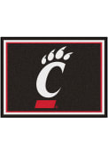Black Cincinnati Bearcats 8x10 Plush Interior Rug