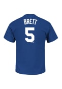 George Brett Kansas City Royals Blue Name and Number Player Tee