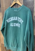 Michigan State Spartans Womens Alumni Crew Sweatshirt - Green